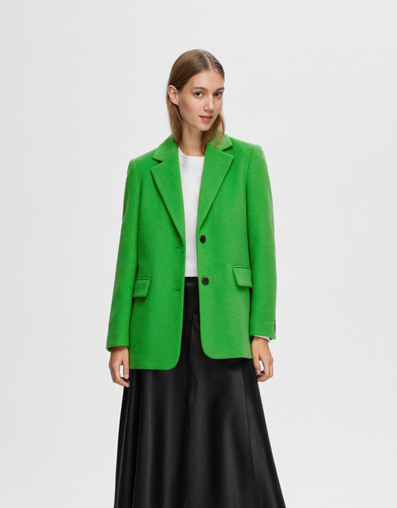 Selected Femme SELECTED FEMME SASJA WOOL BLAZER - CLASSIC GREEN