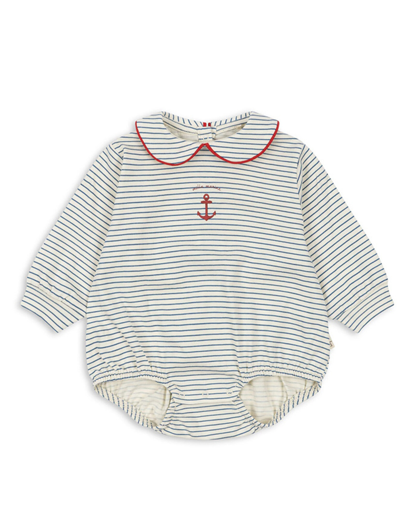 Konges Sløjd KONGES SLØJD ALFIE COLLAR BODY - STRIPE BLUE