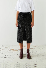 STELLA NOVA SEQUINS SKIRT - BLACK