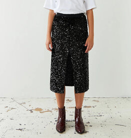 STELLA NOVA SEQUINS SKIRT - BLACK