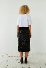 STELLA NOVA SEQUINS SKIRT - BLACK