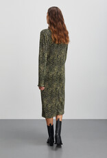 Mads Norgaard MADS NØRGAARD LINO HALTO DRESS - LEO/OLIVE BRANCH