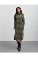 Mads Norgaard MADS NØRGAARD LINO HALTO DRESS - LEO/OLIVE BRANCH