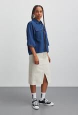 Mads Norgaard MADS NØRGAARD HERA SHIRT - DENIM BLUE