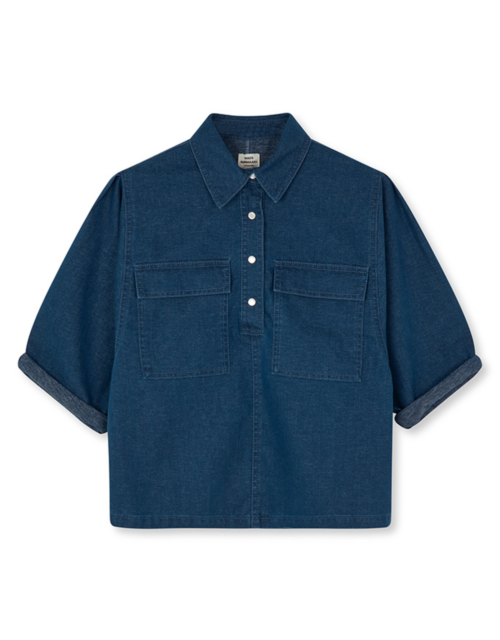 Mads Norgaard MADS NØRGAARD HERA SHIRT - DENIM BLUE