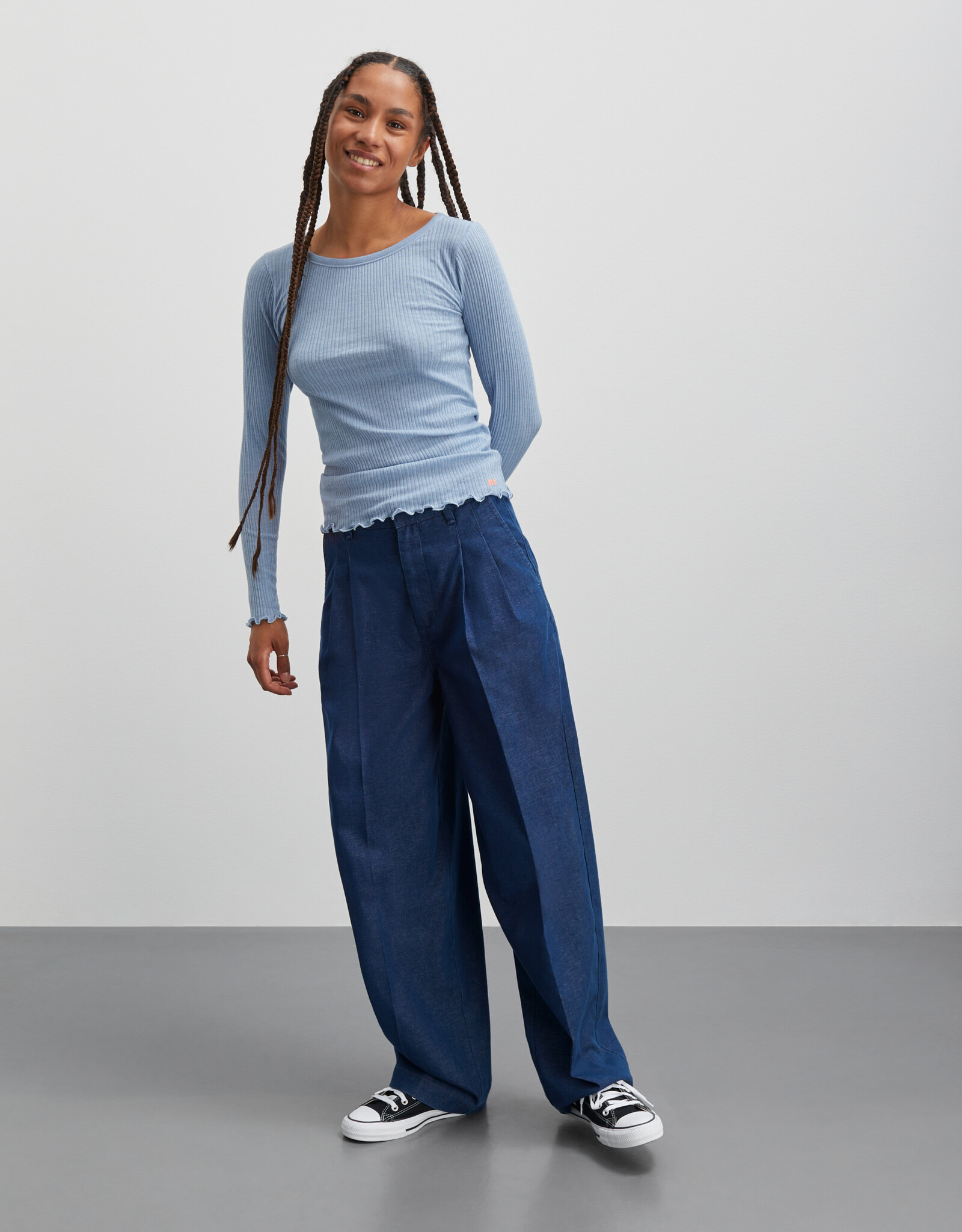 Mads Norgaard MADS NØRGAARD PARIA PANTS - DENIM BLUE