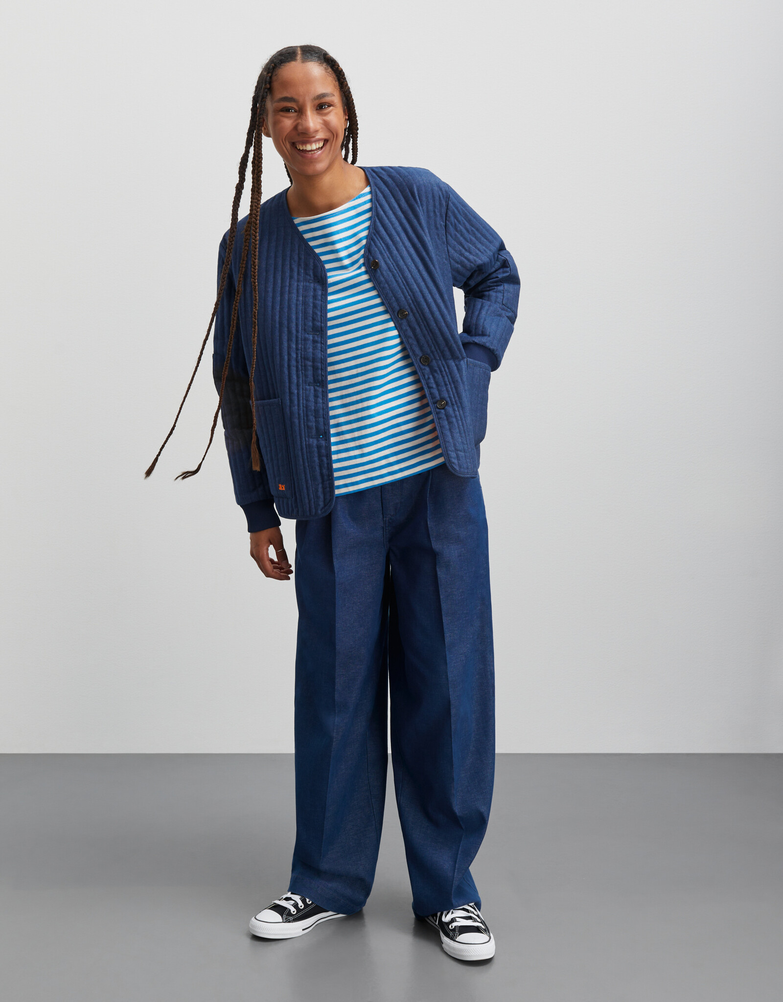 Mads Norgaard MADS NØRGAARD PARIA PANTS - DENIM BLUE