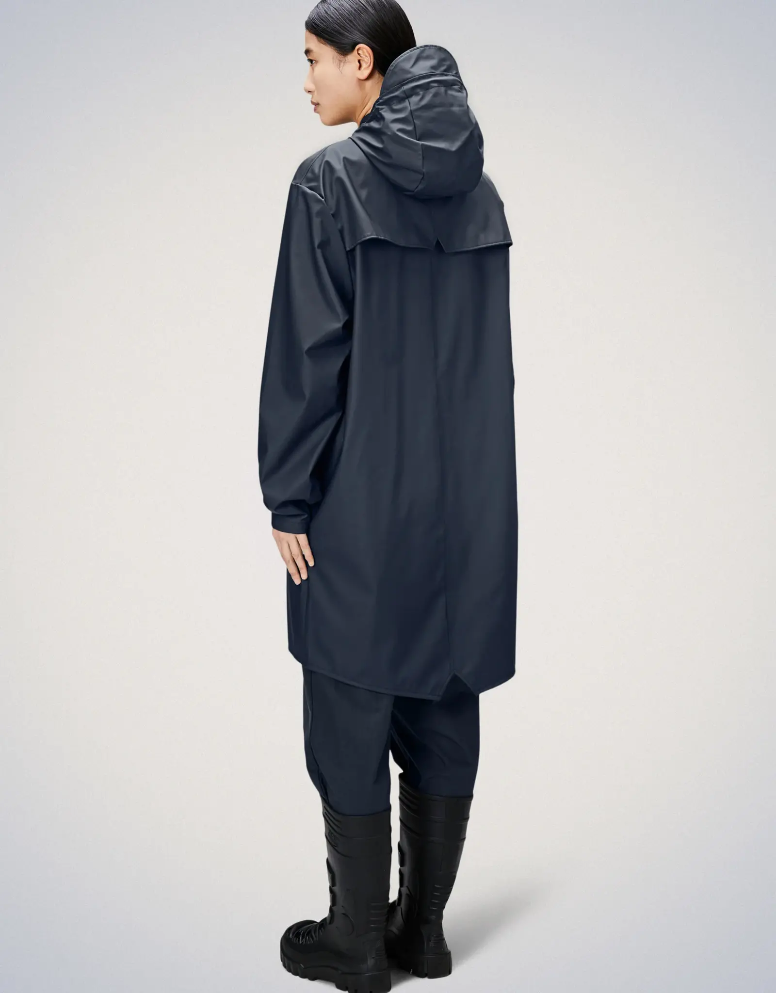 RAINS RAINS LONG JACKET - NAVY