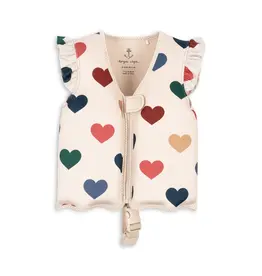 Konges Sløjd KONGES SLØJD NEOPRENE FLOAT VEST - BEIGE/HEARTS