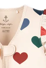 Konges Sløjd KONGES SLØJD NEOPRENE FLOAT VEST - BEIGE/HEARTS