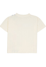 Wynken WYNKEN WAVES TEE - ECRU/DEEP SEA BLUE