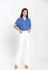 SEE U SOON COLLAR BLOUSE - BLUE