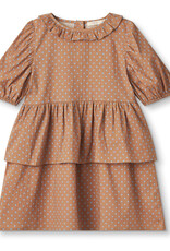 Fliink FLIINK TOTO SS DRESS - TIGERS EYE DOTS