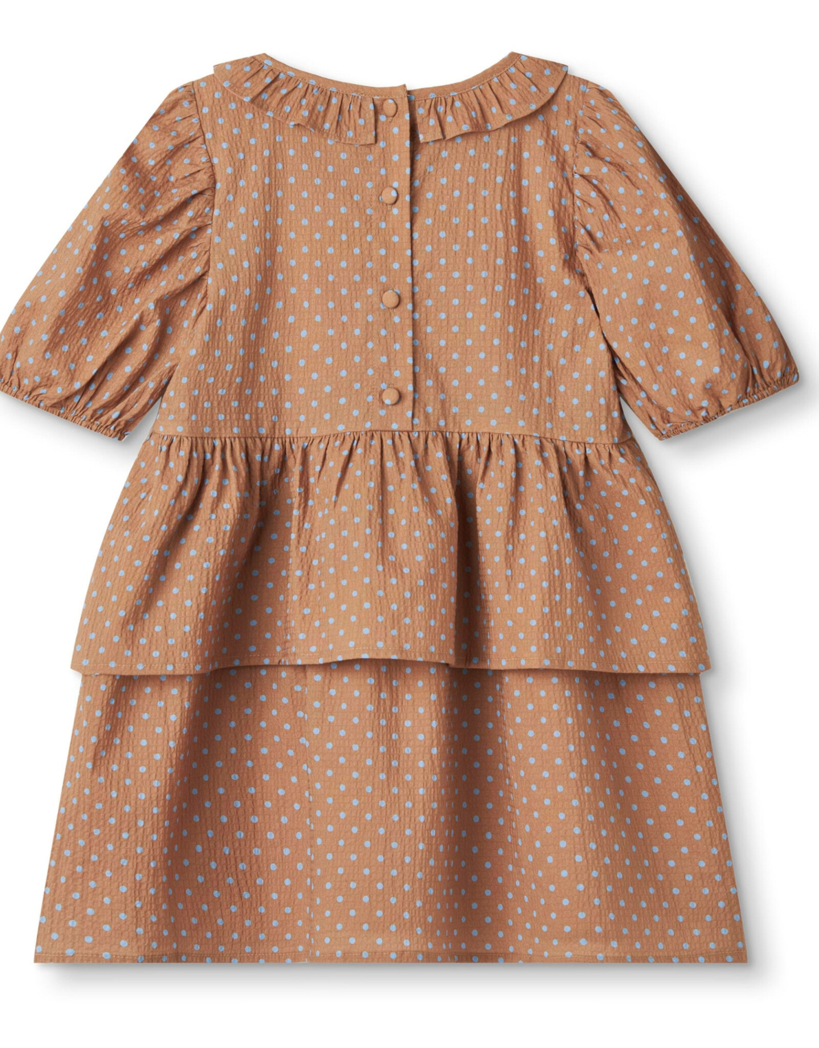 Fliink FLIINK TOTO SS DRESS - TIGERS EYE DOTS