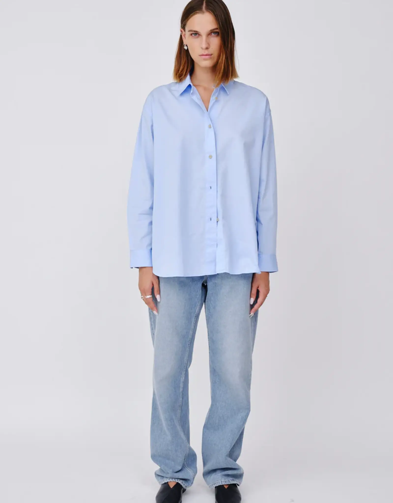 Won Hundred WON HUNDRED ZARA SHIRT - CHAMBREY BLUE