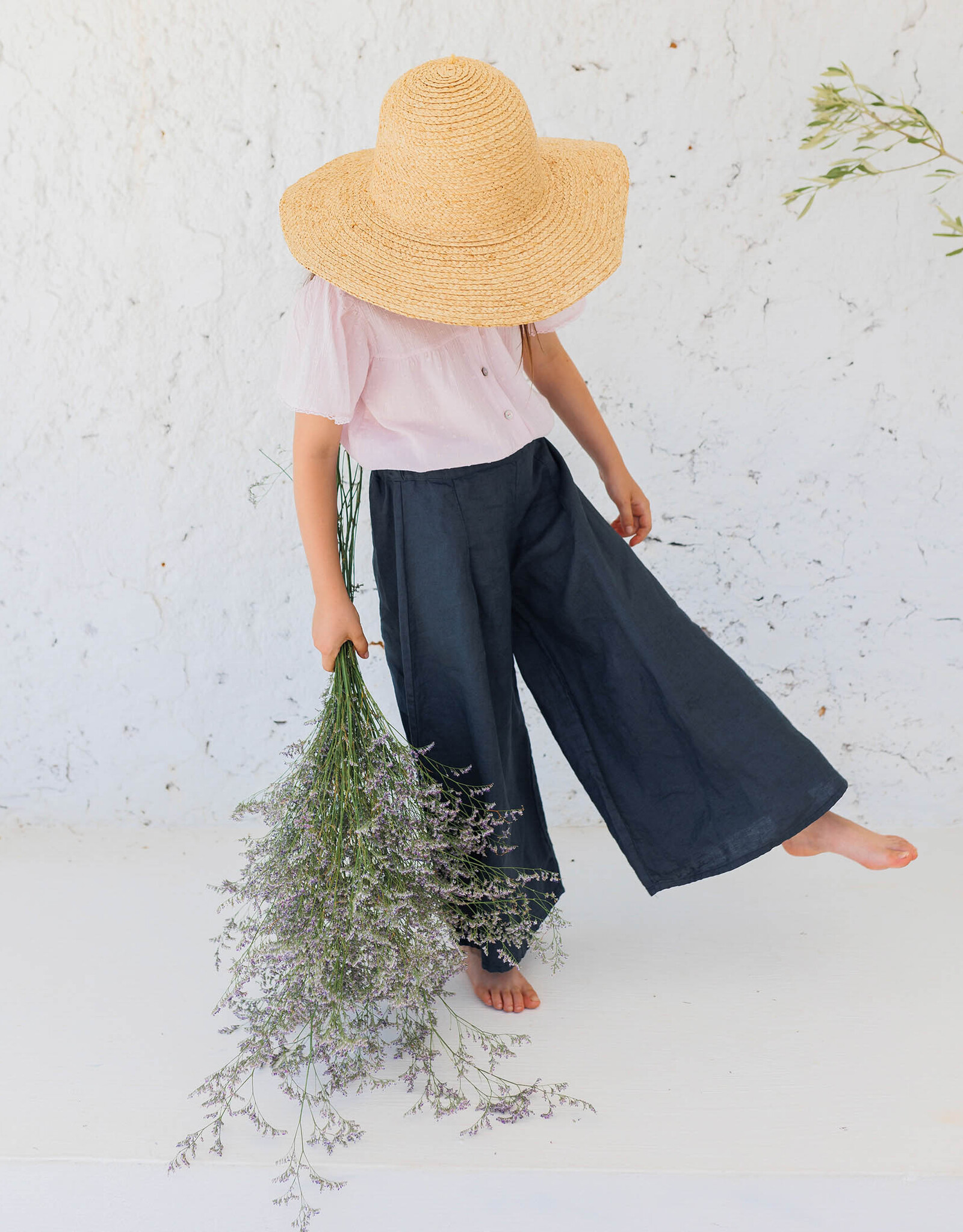 Buho BÚHO PRETTY LINEN PANTS - NUIT