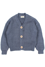 Buho BÚHO COTTON CARDIGAN - BLUE STONE