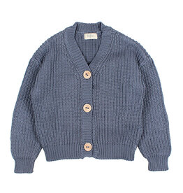 Buho BÚHO COTTON CARDIGAN - BLUE STONE