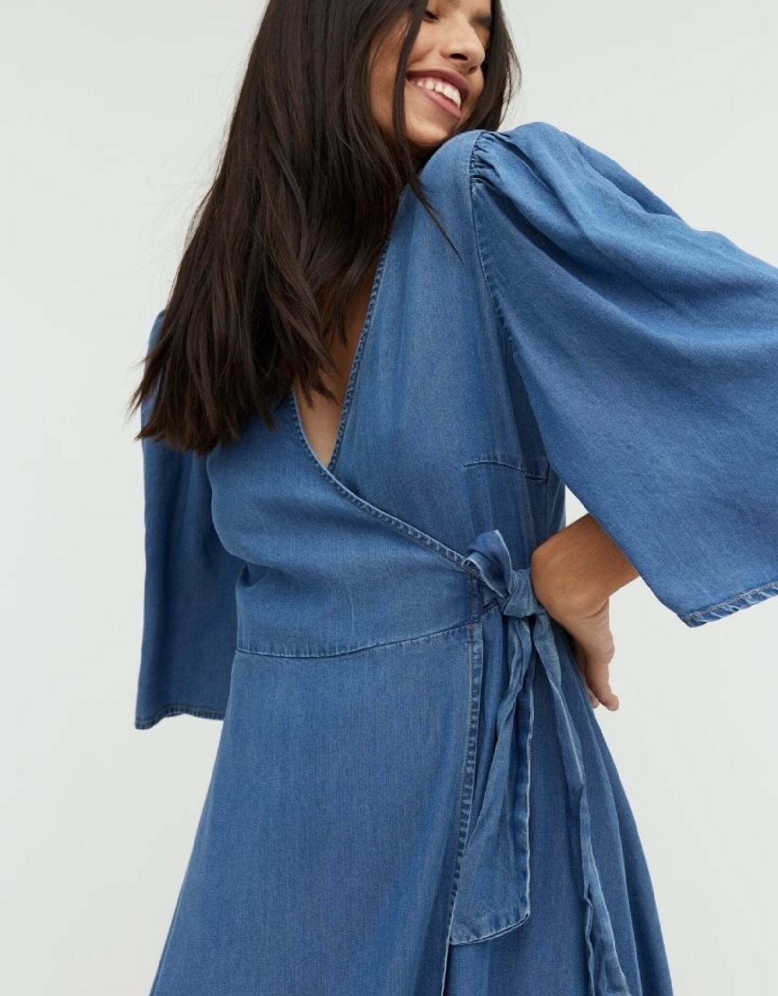 MbyM MBYM MELIKA DRESS - VINTAGE DENIM