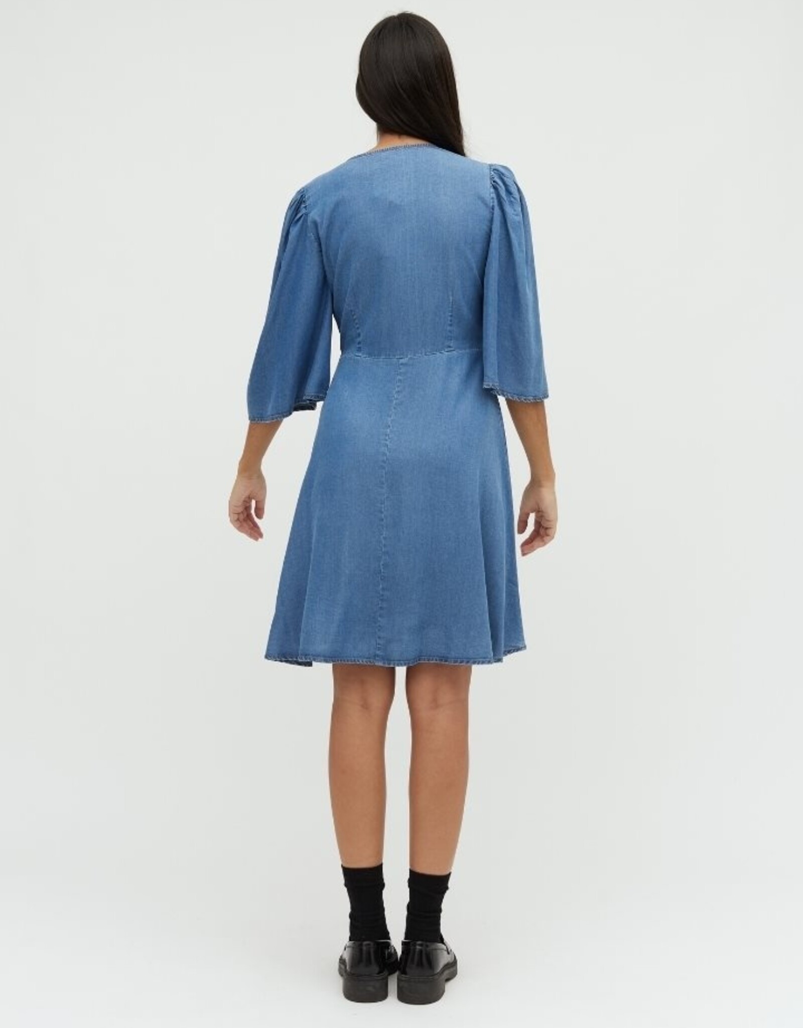 MbyM MBYM MELIKA DRESS - VINTAGE DENIM