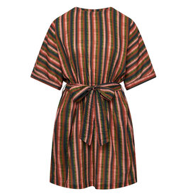 komodo KOMODO AZUL DRESS - WEAVESTRIPE GREEN