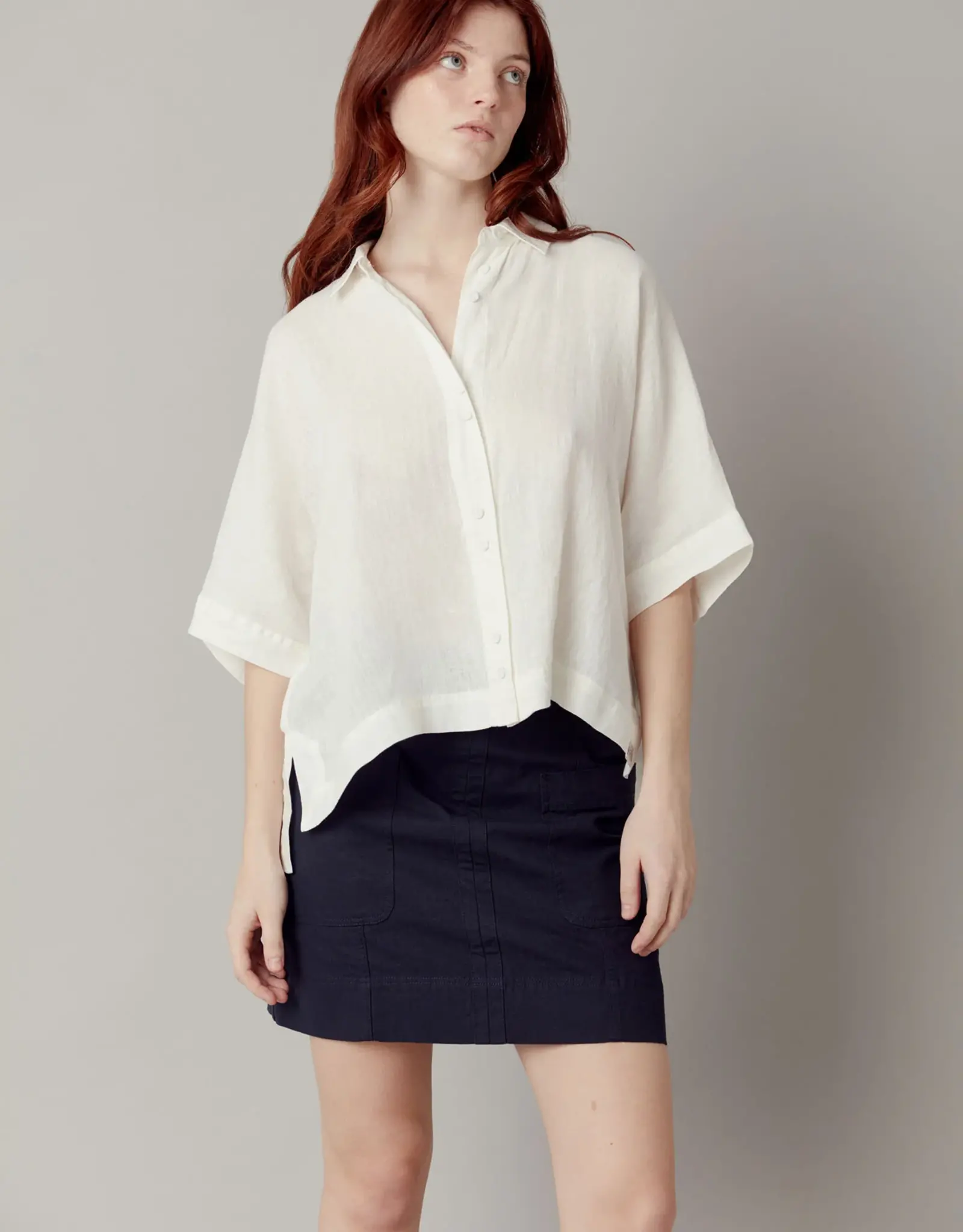 komodo KOMODO KIMONO SHIRT - WHITE