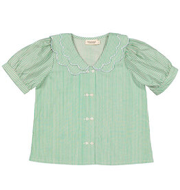 MarMar MARMAR TAKA BLOUSE - GREEN STRIPE