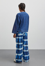 Mads Norgaard MADS NØRGAARD SONIE PANTS TIE DYE - STRIPE BLUE