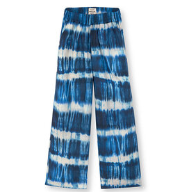 Mads Norgaard MADS NØRGAARD SONIE PANTS TIE DYE - STRIPE BLUE