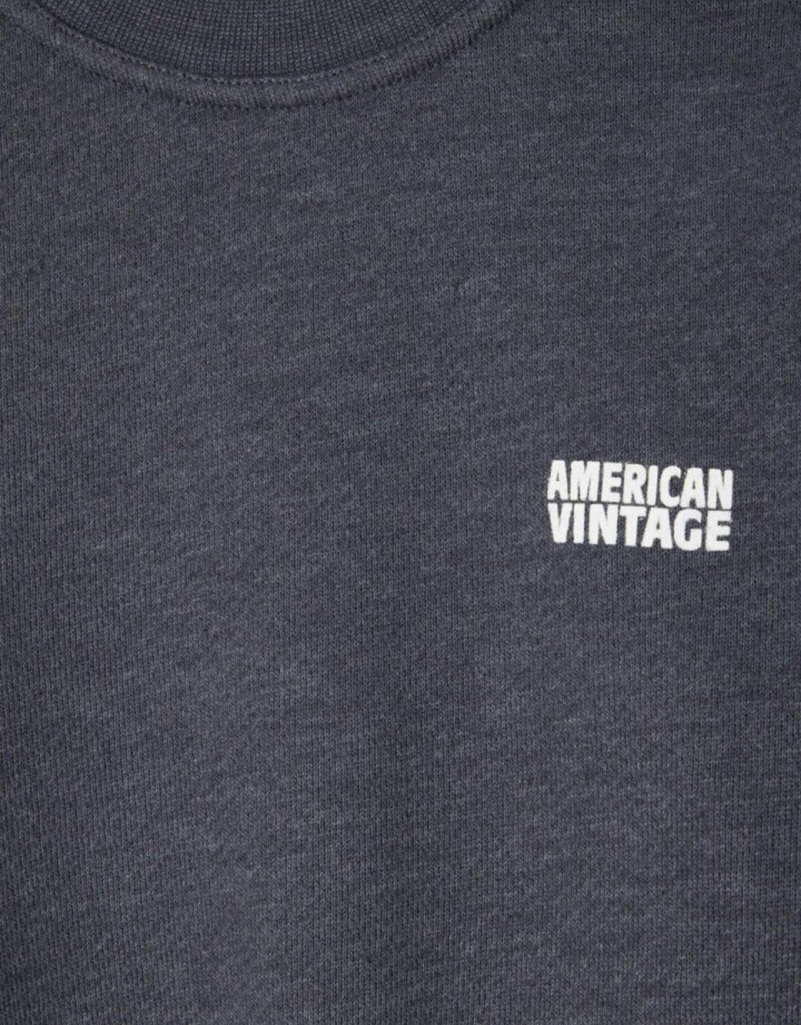 American Vintage AMERICAN VINTAGE DOVEN SWEATER - OVERDYED CARBON