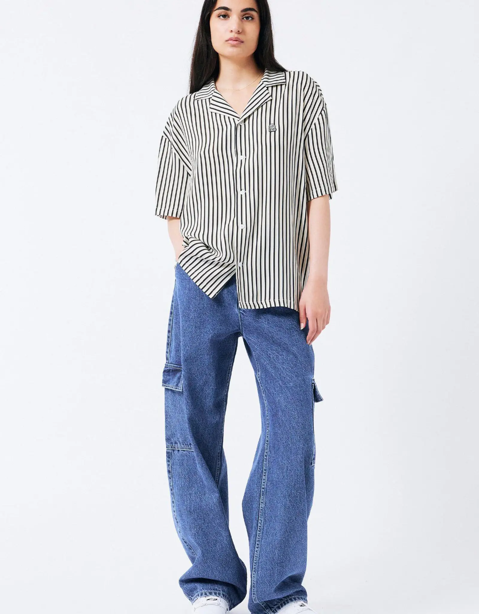 Dr Denim DR DENIM MADI SHIRT - SMALL STRIPE