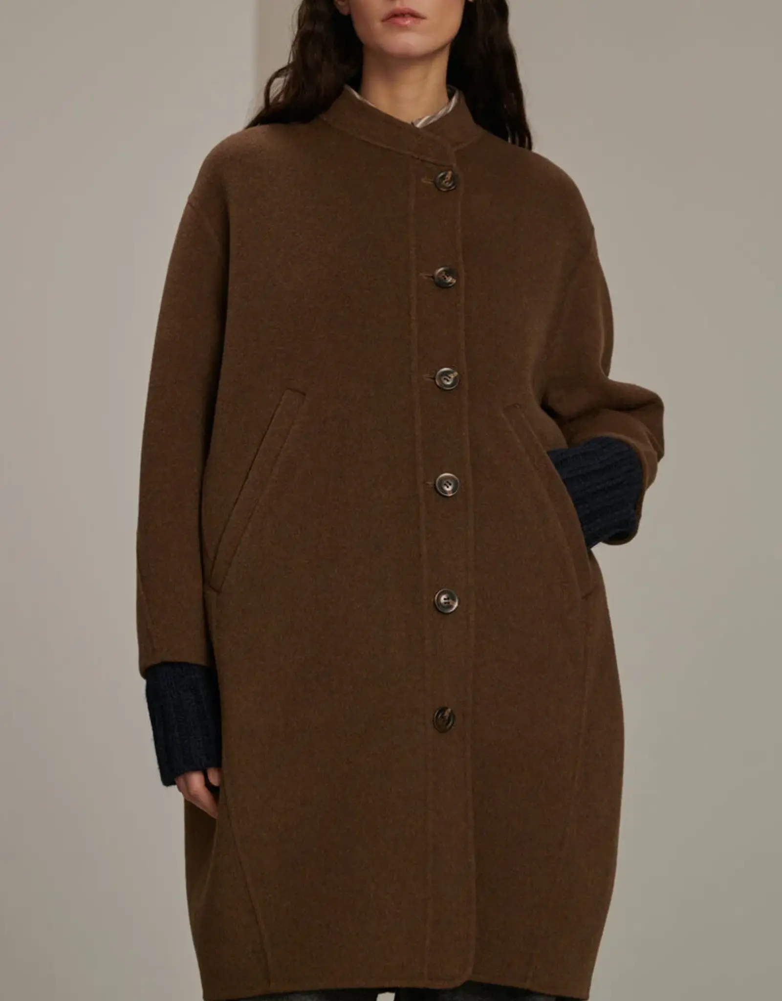 soeur SOEUR BEALIEU COAT - NOISETTE CHINE