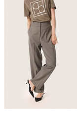 Soaked SOAKED IN LUXURY MILICA RAGNA PANTS - MOREL MELANGE