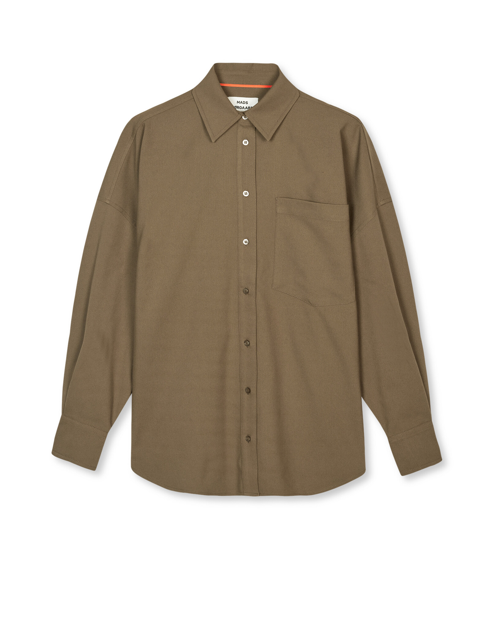 Mads Norgaard MADS NØRGAARD NELLY SHIRT - TEAK