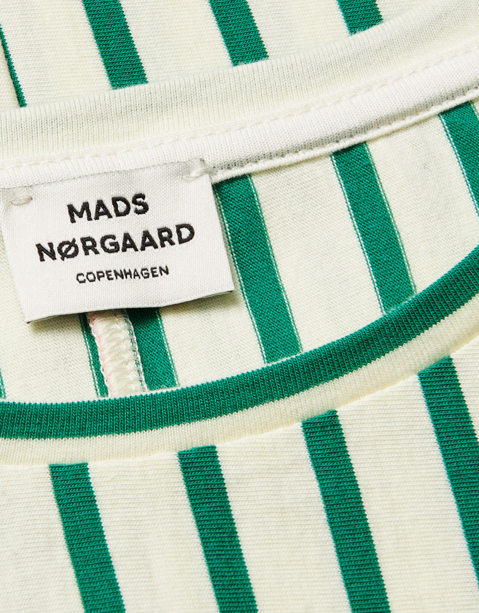 Mads Norgaard MADS NØRGAARD DREAMINA DRESS - VANILLA/GREEN