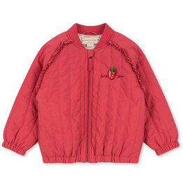 Konges Sløjd KONGES SLØJD JUNO BOMBER JACKET SPARKLE - RASBERRY WINE