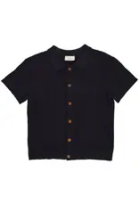 Copenhagen C COPENHAGEN COLORS KNITTED PATTERN SHIRT - NAVY