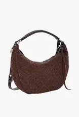 Adax ADAX ROZZANO MARLIN BRAIDED BAG - CHOCOLATE
