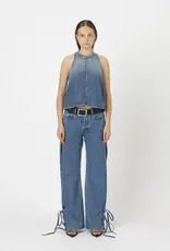 Won Hundred WON HUNDRED XENIA DENIM TOP - BLUE