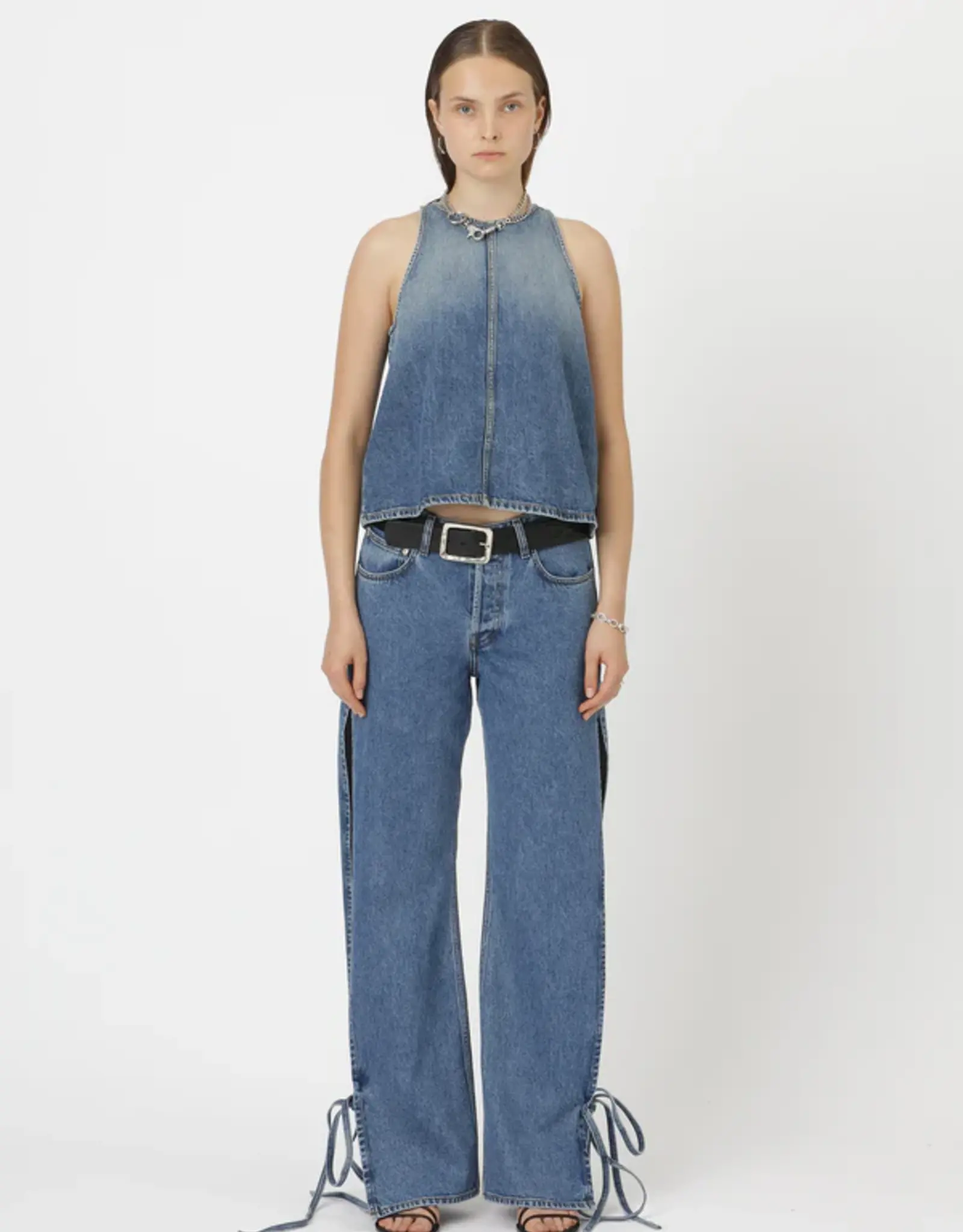 Won Hundred WON HUNDRED XENIA DENIM TOP - BLUE