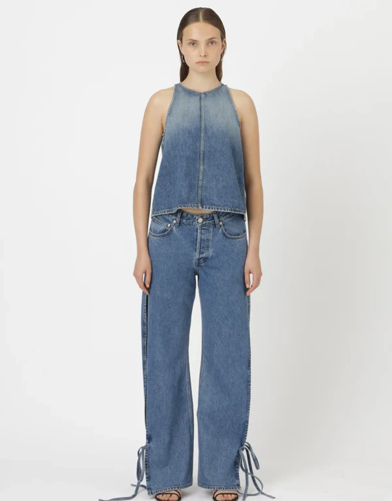 Won Hundred WON HUNDRED XENIA DENIM TOP - BLUE