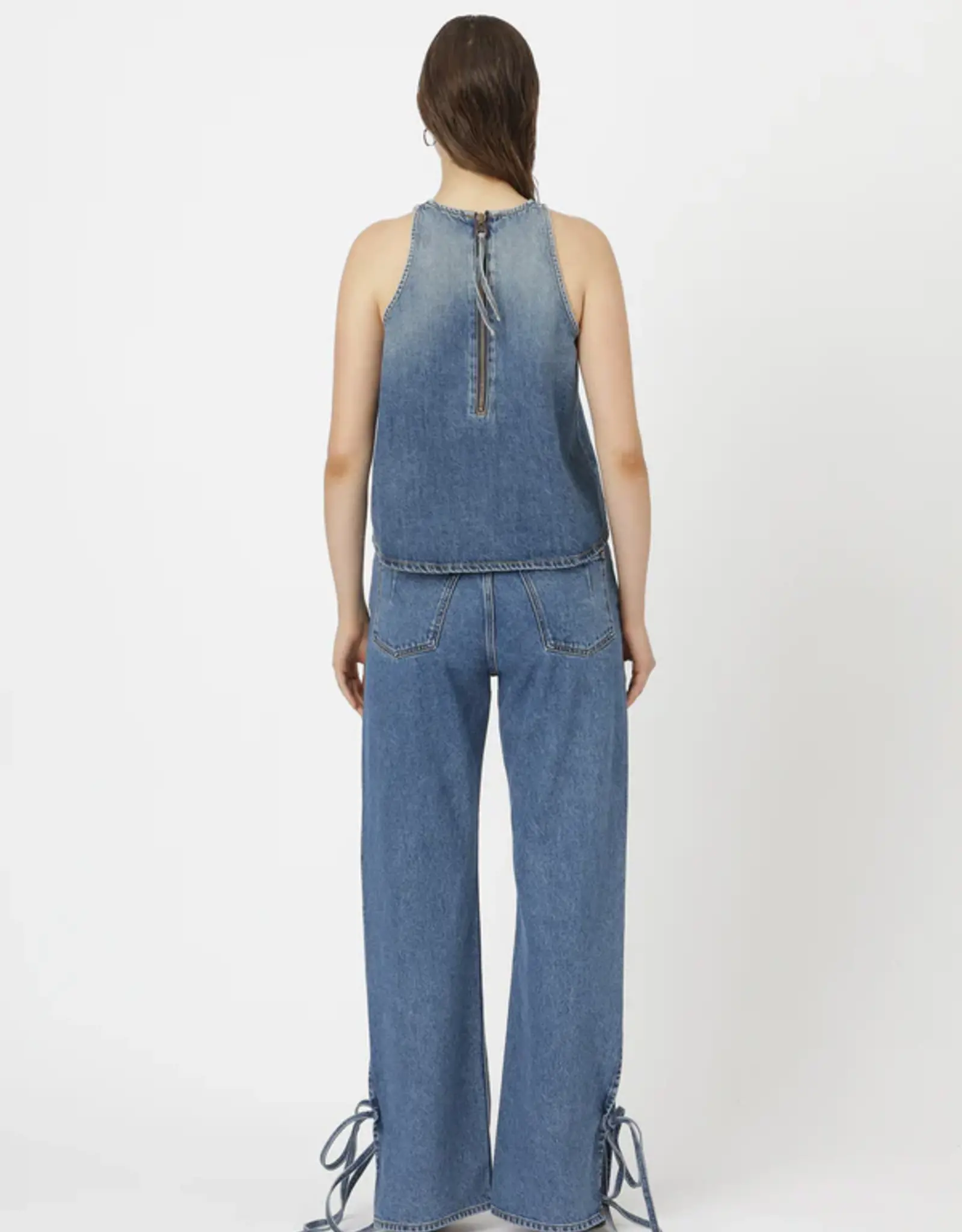 Won Hundred WON HUNDRED XENIA DENIM TOP - BLUE
