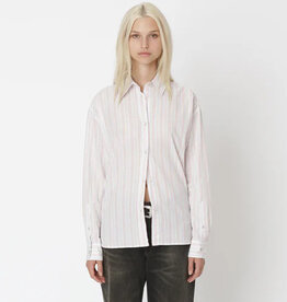 WON HUNDRED LENOA SHIRT - RED STRIPE