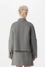 Mads Norgaard MADS NØRGAARD HICKORY PUNK JACKET - STRIPES