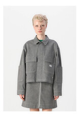 Mads Norgaard MADS NØRGAARD HICKORY PUNK JACKET - STRIPES