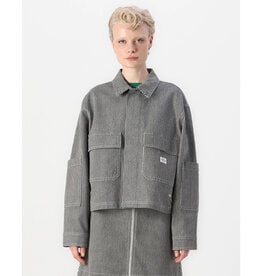 Mads Norgaard MADS NØRGAARD HICKORY PUNK JACKET - STRIPES