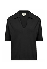 Soaked SOAKED IN LUXURY SPINA CARDIGAN POLO - BLACK