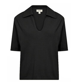 Soaked SOAKED IN LUXURY SPINA CARDIGAN POLO - BLACK
