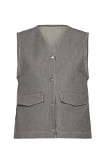 Mads Norgaard MADS NØRGAARD HICKORY PUNK VEST - STRIPES