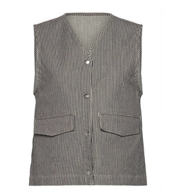 Mads Norgaard MADS NØRGAARD HICKORY PUNK VEST - STRIPES